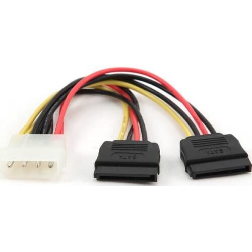 Gembird Kabl PC molex-2x SATA 0.15m Slike
