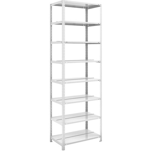 hofe Privijačen regal za dokumentacijo, svetlo siv RAL 7035, višina regala 2550 mm, dvostransko, osnovni regal, širina x globina 750 x 600 mm Cene