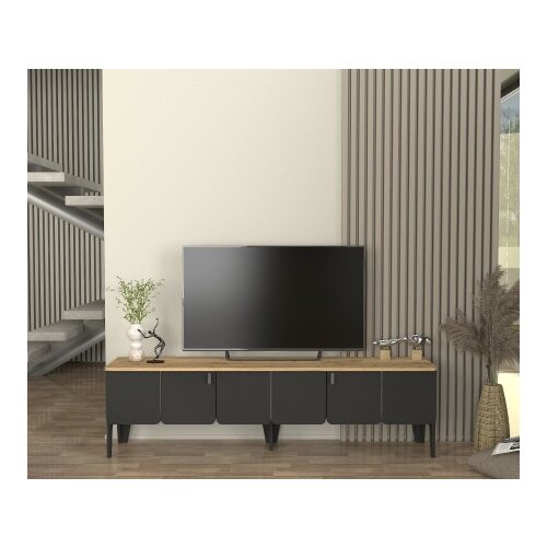  Pedro tv komoda antracit-hrast ( 0000402 ) Cene