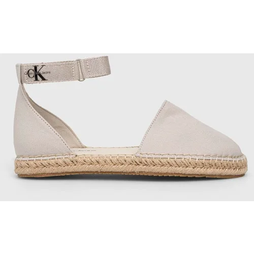 Calvin Klein Jeans Espadrile ANKLE ESPADRILLE bež barva, YW0YW01027