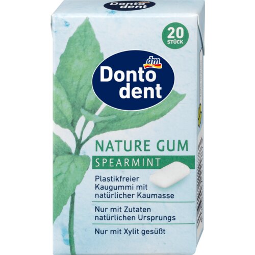 Dontodent NATURE GUM guma za žvakanje - Spearmint 28 g Slike