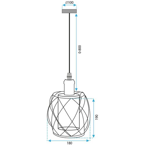 Toolight lampa viseća APP1129-1CP Slike