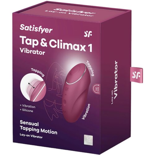 Satisfyer Tap &amp;amp; Climax 1 Red Slike