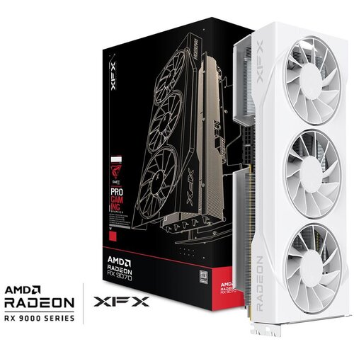 XFX Grafična kartica Swift RX 9070GRE White Tri-Fan 12GB, (5000319344) Slike