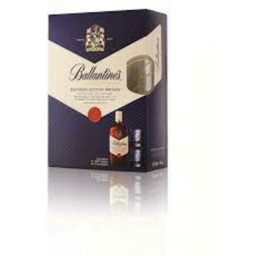 Ballantines viski 0.7l Gift Box 2 glasses Cene