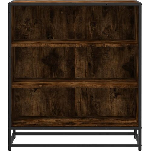  Komoda boja hrasta 68x35x76 cm konstruirano drvo i metal Slike