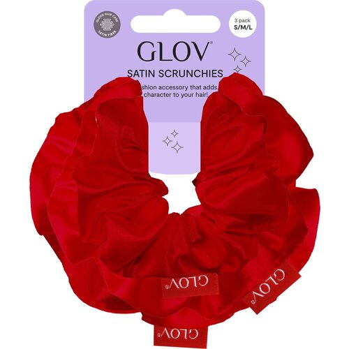 Glov Scrunchies 3 Pack S/M/L - Red Cene