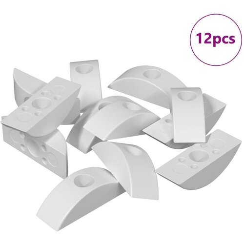  Polumjesečni podložak 12 pcs Bijelo M6 PP Slike