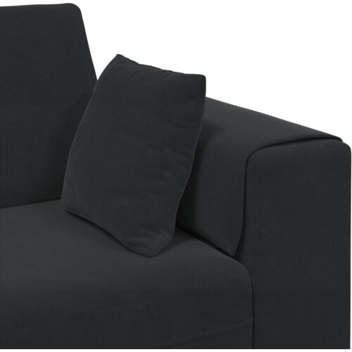  Bar&amp;scaron;unasta sofa s jastukom s jastukom 3 pcs Crna 208 cm Bar&amp;scaron;un Slike