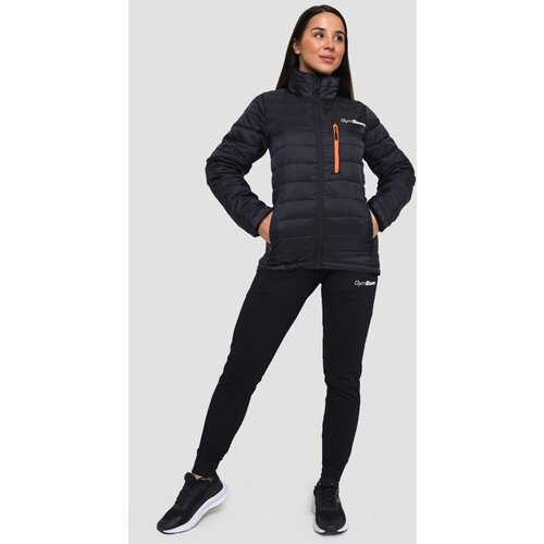 GymBeam Ženska puffer jakna Black/Orange Slike