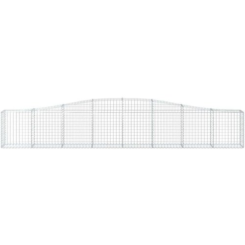 VidaXL Lučne gabionske ko&amp;scaron;are 3 kom 400x30x60/80 cm pocinčano željezo Slike