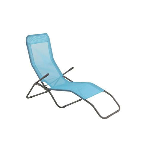 SUNFUN Ležalnik Sunfun Marissa (137 x 63 x 103 cm, aluminij in tekstil, modra) Cene
