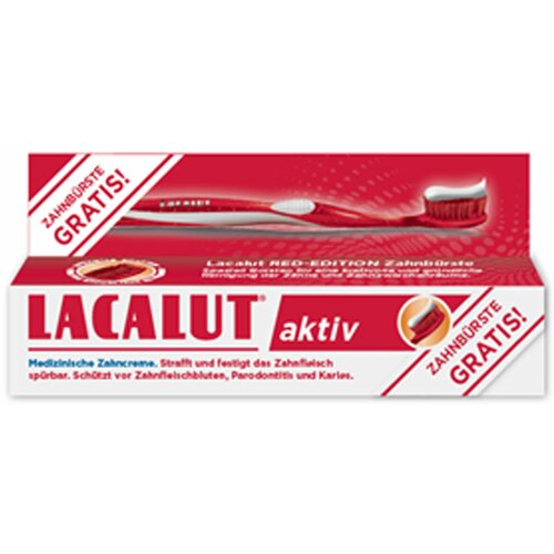 Lacalut aktiv pasta 75ml+gratis crvena četkica Cene