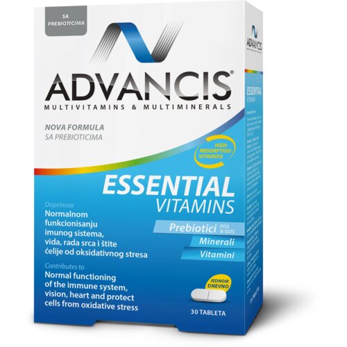 Advancis Essential Vitamins - Multivitamin sa Mineralima i Prebioticima za Odrasle Cene
