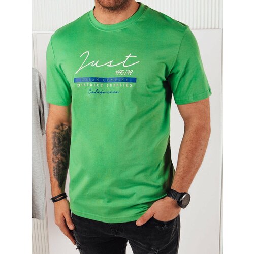 DStreet Men's T-shirt with print, green Cene