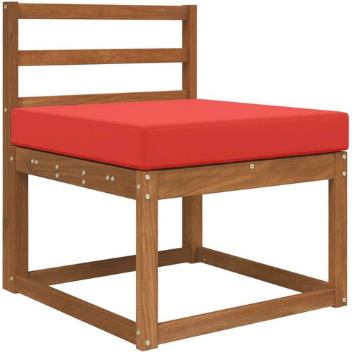  Jastuk za vanjsku sofU Crvena 60 x 60 x 8 cm Poliester - Crvena 60 x 60 cm 1x sjedalo Slike