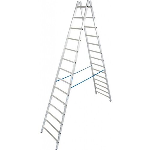 Krause-werk dvodelna večnamenska lestev Stabilo 2x14 stopnic 124951 Slike