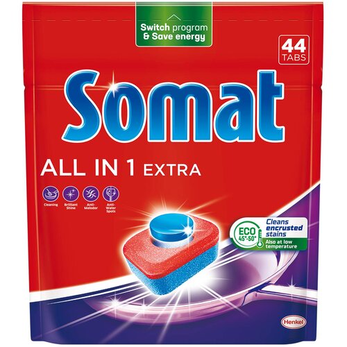 Somat Tablete za ma&amp;scaron;insko pranje posuđa Extra, 44 komada Slike