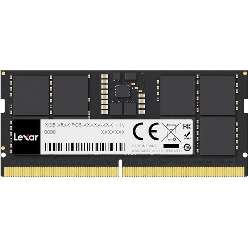 Lexar DDR5 8GB 262 pin so-dimm 5600Mbps, CL46, 1.1V- blister package LD5S08G56C46ST-BGS Slike