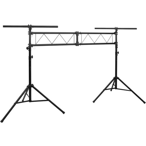 VidaXL Stalak za rasvjetu crni 338x115x(180-300) cm čelični Slike