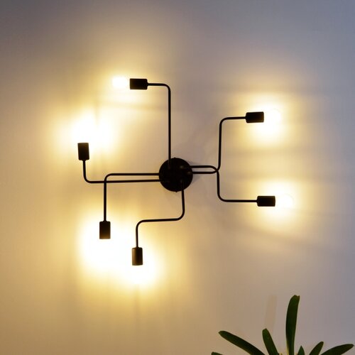  LED plafonski luster TUBE 6xE27/15W/230V Slike