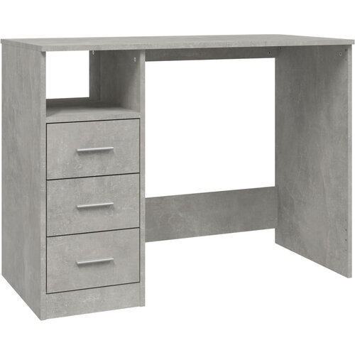 Maison Chic Pisalna miza - pisarniška miza - Računalniška miza s predali betonsko siva 102x50x76cm inženirski les, (21785561) Cene