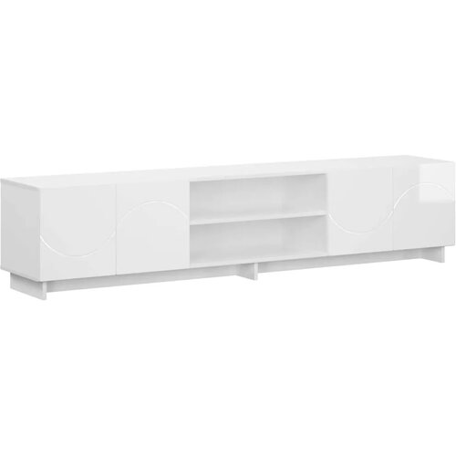  TV stalak 180 x 34 5 x 40 cm Bijela visokog sjaja - Bijela visokog sjaja 179.5 x 34.5 x 40 cm Slike