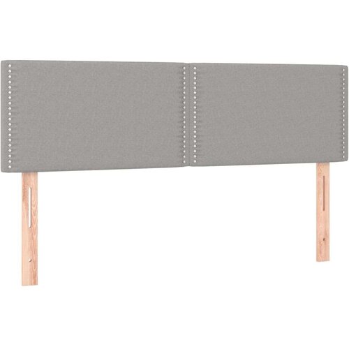  Uzglavlja 2 kom svjetlosiva 72 x 5 x 78/88 cm od tkanine Slike