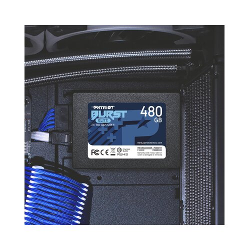 Patriot 2.5 SATA3 6GB/S 480GB BURST ELITE 450MBS/320MBS PBE480GS25SSDR SSD Slike