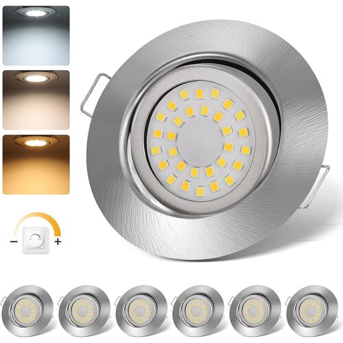 CLOKSH set 6 vgradnih vrtljivih LED reflektorjev - 85mm Cene