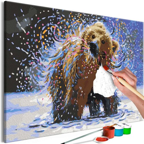  Slika za samostalno slikanje - Misty Bear 60x40 Slike
