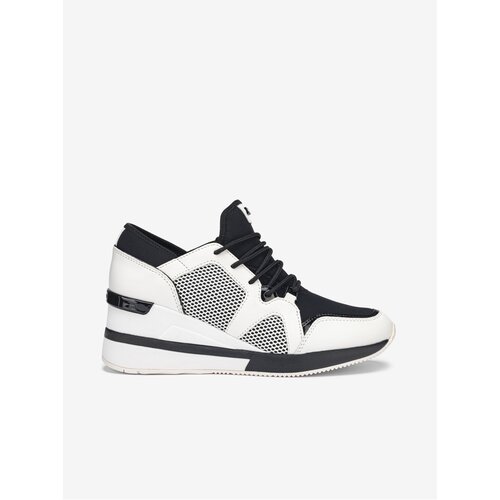 Michael_kors Black and White Women's Wedge Sneakers Liv - Women's Slike