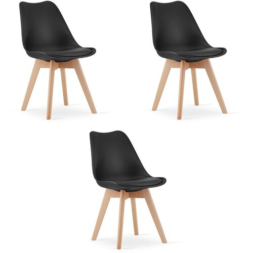  Set od 3 crne stolice MARK Cene