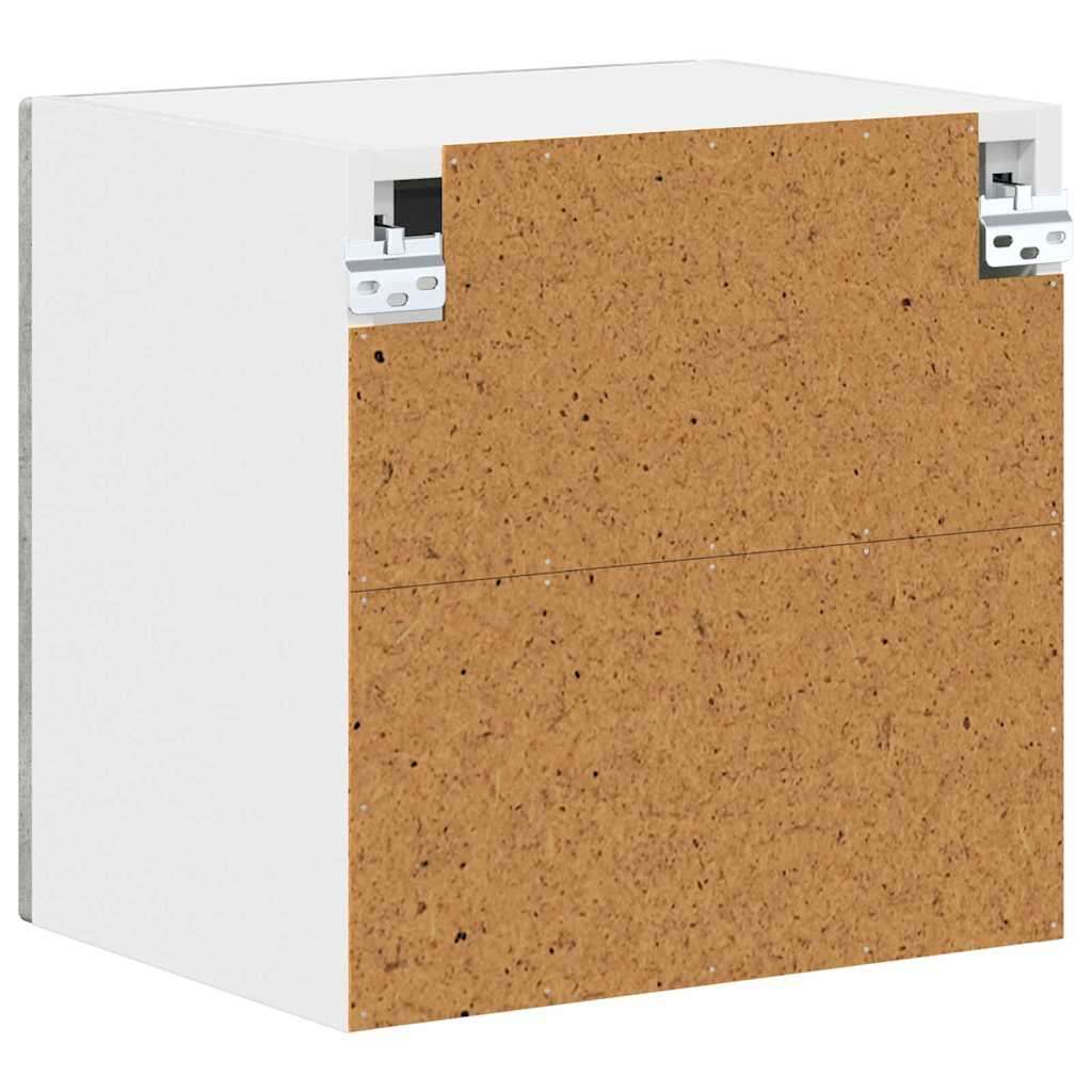  Zidni kuhinjski ormarić s policom Betonski sivi 40 x 31 x 40 cm Slike