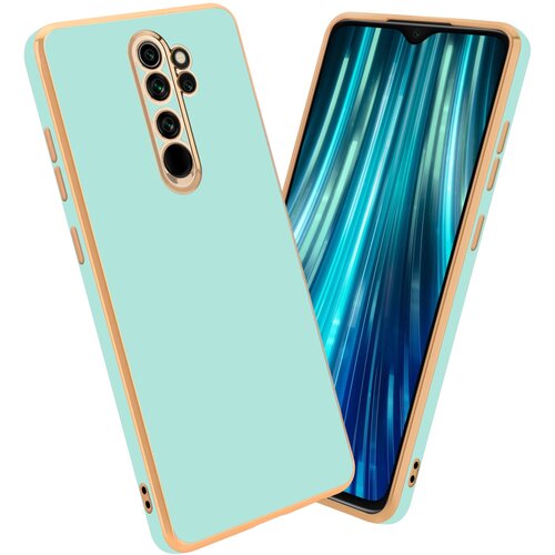 Cadorabo Ohi&scaron;je, združljiv s Xiaomi v sijajni metini zeleni barvi - Zlato - za&scaron;čitno prevleko iz fleksibilnega silikona TPU in z za&scaron;čito pred kamero, (20603014) Cene