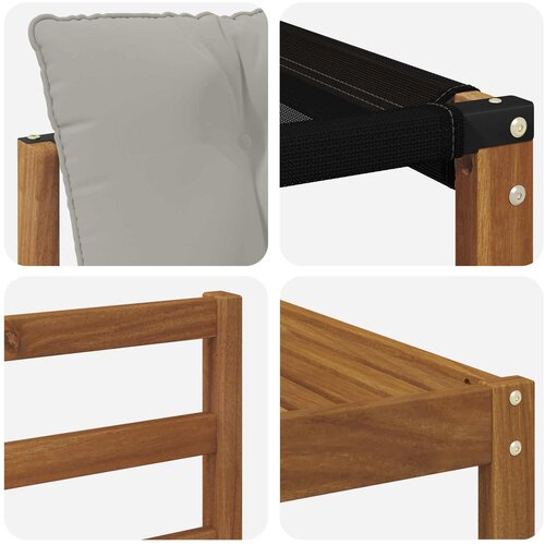  Set vanjskih sofa 9 kom. Prirodna i svijetlo siva Slike