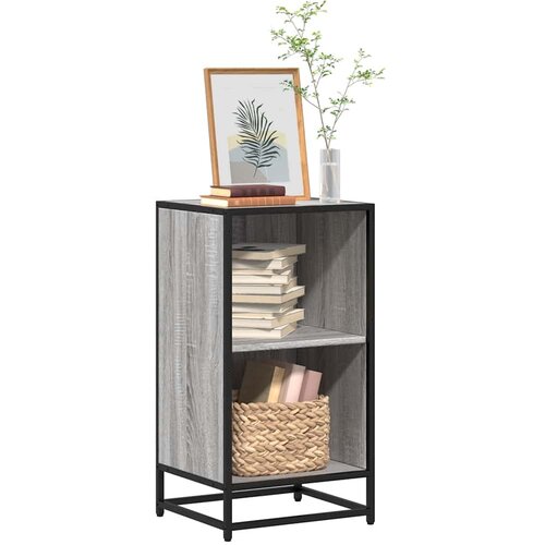 VidaXL Ormar za knjige sivi sonoma 40x35x76 cm konstruirano drvo Slike