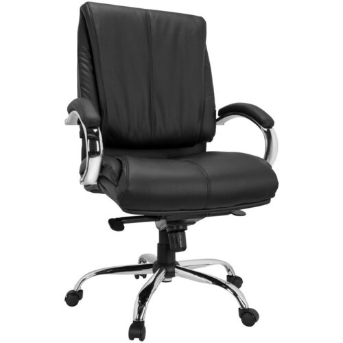 MID.YOU Pisarniški Stol Xxl H 100 Pu, Črna Cene