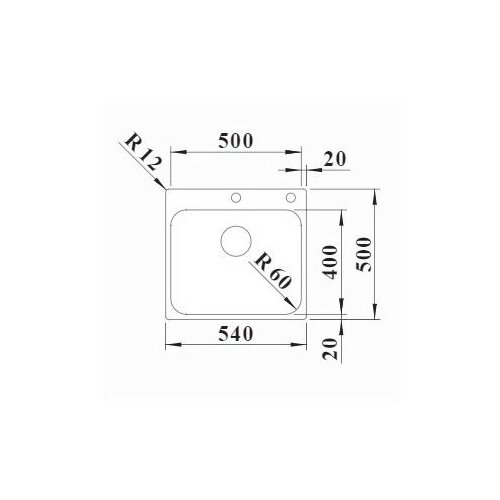Blanco sudoper SUPRA 500-IF/A INOX 18/10, s dalj. upr. Slike