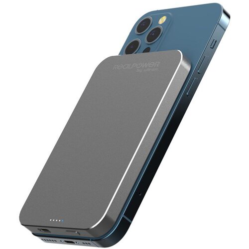  RealPower PB-5000 Mag Lithium Polymer (LiPo) 5000 mAh Wireless charging Grey Cijene