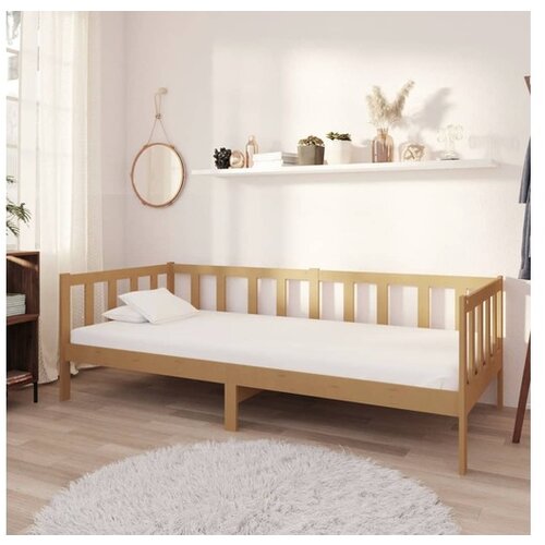  Dnevna postelja medeno rjava trdna borovina 90x200 cm Cene