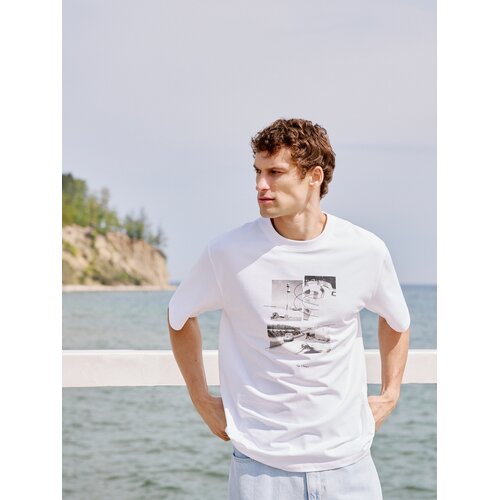 Reserved MEN`S T-SHIRT - krem Cijene