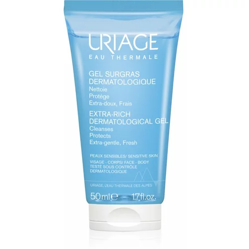 Uriage Hygiène Extra-Rich Dermatological Gel gel za čišćenje za lice i tijelo chránící před vysycháním 50 ml