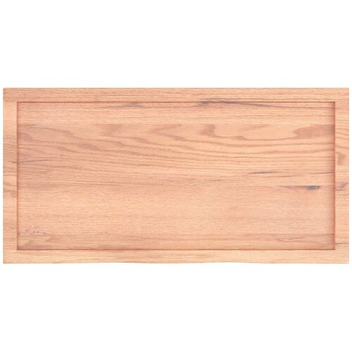  Zidna polica svjetlosmeđa 100x50x(2-4) cm obrađena hrastovina Slike