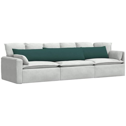  Jastučići za sofu 2 pcs Tamnozelena 200 x 40 cm tkanina Slike