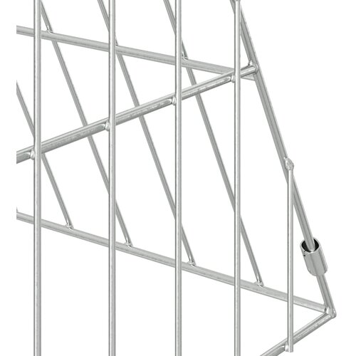  Kavez za piliće Srebrno 110 x 55 x 55 cm Cinkani čelik Slike