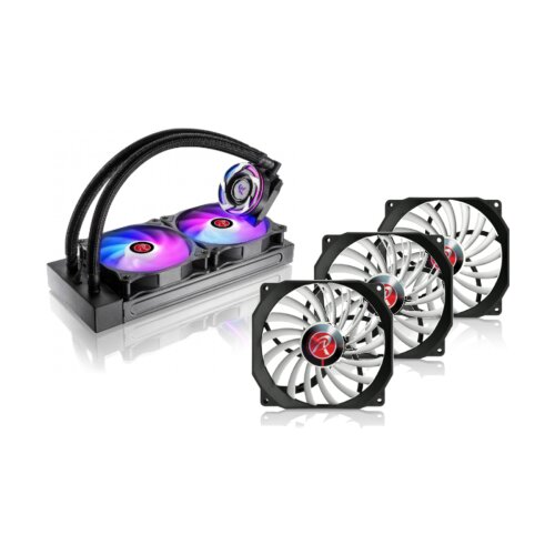 Raijintek eos 240 rbw + aeolus b - b/w (3 komada) Cene