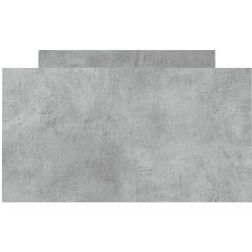  Kreveta s uzglavljem i podnožjem boja betona 90 x 200 cm Slike