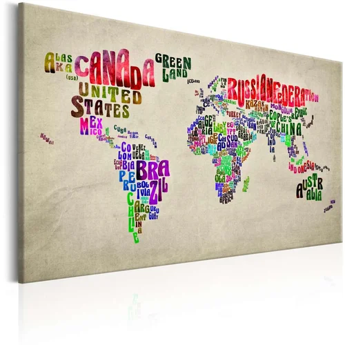  Slika - World Map: World Tour (EN) 120x80