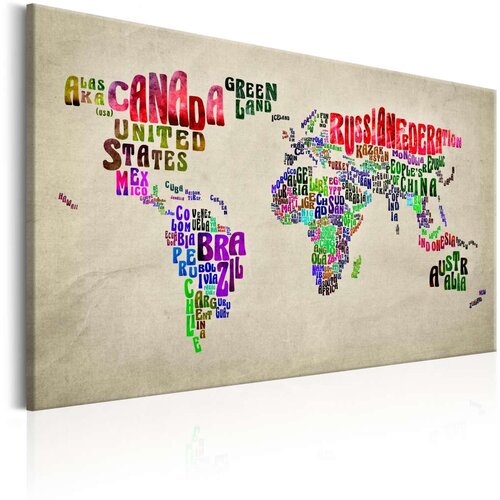  Slika - World Map: World Tour (EN) 120x80 Slike